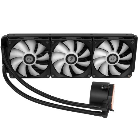 Система водяного охлаждения PcCooler DA360 BK ARGb Soc-AM5/AM4/1200/1700/1851 черный 4-pin Al 300W Ret (DA360-BKAWXX-GL)