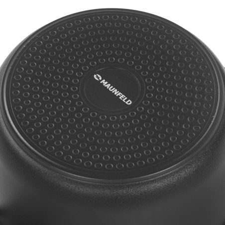 Кастрюля Maunfeld Osvald MF22SVLD03CR универсальная из литого алюминия со стеклянной крышкой, 3 л