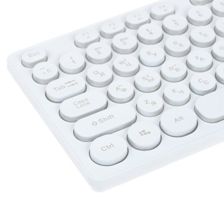 Клавиатура проводная Oklick 420MRL 1091227, USB, белый