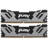 Оперативная память Kingston Fury Renegade, DDR5, 32Gb (2x16Gb), 6400MHz, CL32, DIMM, с радиатором, серебристый/черный