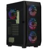 Компьютерный корпус Ginzzu GL300 FAN 12CM RGb*4 USB 3.0 Window