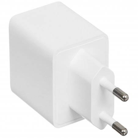 Сетевое зарядное устройство 1 Type-C Borofone BAS13A Erudite, пластик, PD20Вт, QC3.0, белый (1/70/280