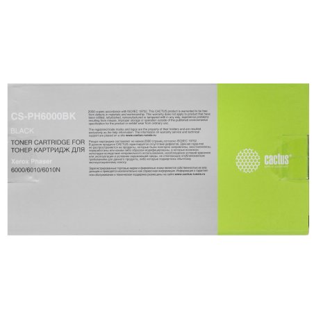 Картридж лазерный Cactus CS-PH6000BK (106R01634) черный (2000 стр.) для Xerox 6000/6010