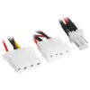 Кабель питания Cablexpert CC-PSU-5, для вентилятора 12V, molex -> molex + 2pin, 15см