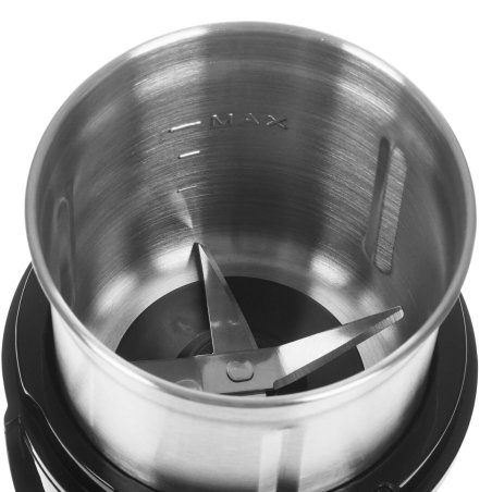 Кофемолка BRAYER BR1182, 2 ножа для мяг. и твер., 70 г.,Мощн. 200 Вт, Пластик. корп, нажатием на кр