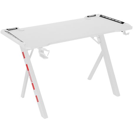 Стол игровой Defender Infinity RGb, подвес круж+гарн., бел, 120 5