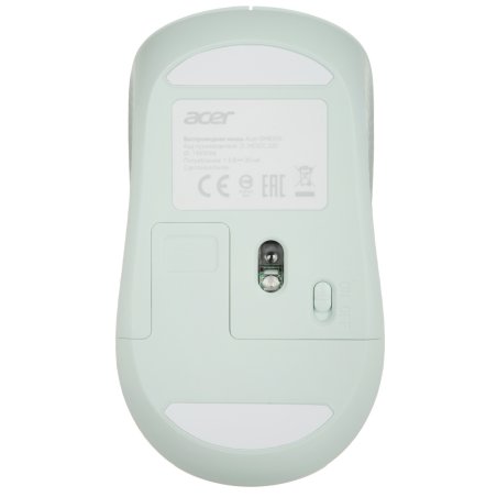 Мышь беспроводная Acer OMR309 зеленый, 1600 dpi, радиоканал, USB, кнопки - 4