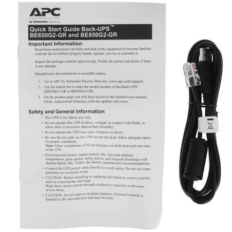 Источник бесперебойного питания APC Back-UPS BE650G2-GR 400Вт 650ВА черный
