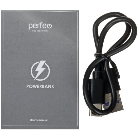Портативный аккумулятор Perfeo Powerbank WATERFALL 40000 mAh/LED дисплей/PD + QC 3.0/Type-C/2 USB/Выход: 5A, max 22.5W/черный (PF_D0182)
