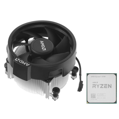 Процессор CPU AMD Ryzen 7 5700 TRAY 100-000000743 (AM4, 3.7GHz up to 4.6GHz/8x512Kb+16Mb, 8C/16T, 7nm, 65W, unlocked)