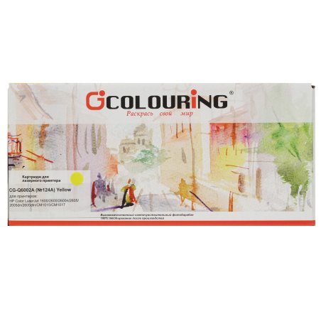 Картридж лазерный Colouring CG-Q6002A/707 желтый (2000 стр.) для HP CLJ 1600/2600n/2600dn/2600dtn/2605DN/2605DTN/CM1015MFP/CM1017MFP Canon Laser Shot LBP5000/5100