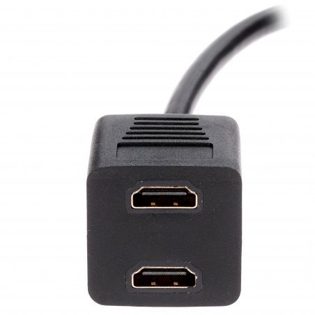 Разветвитель HDMI Cablexpert DSP-2PH4-002, HD19F/2x19F, 1 компьютер => 2 монитора, пасcивный, Full-HD, 3D, 1.4v