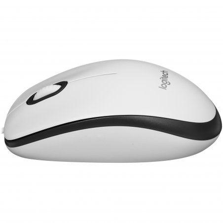 Мышь проводная Logitech M100R белый, 1000 dpi, USB, кнопки - 3