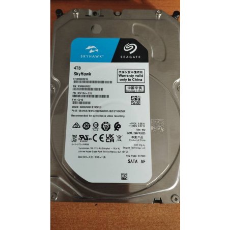 Жесткий диск Seagate 4Tb Skyhawk (ST4000VX016) OEM Serial ATA III, 5400 rpm, 256mb, для видеонаблюдения