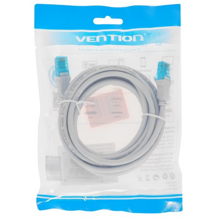 Патч-корд Vention прямой UTP cat.5е, RJ45 - 3 м. Серый VAP-A10-S300