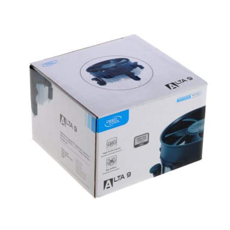 Кулер для процессора DEEPCOOL THETA 9 PWM 1700 черный/синий, 92 мм, алюминий, 3200 об/мин, 40.1 дБ, 4 pin, 65 Вт, 58 мм