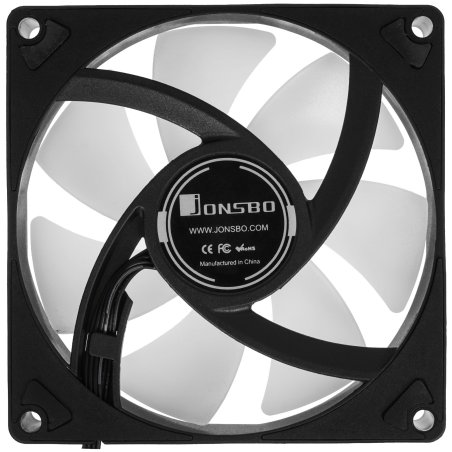 Вентилятор для корпуса JONSBO FR-606BR Reverse (120x120x25мм, 4-pin PWM, ARGb, 35.99CFM, 26.5dBA, 1500RPM, черный)