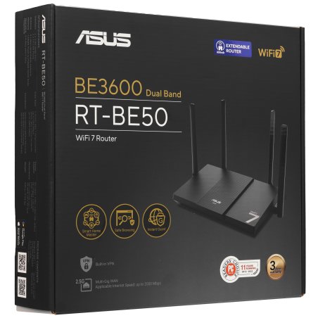 Роутер беспроводной Asus RT-BE50 BE3600 10/100/1000/2500BASE-T