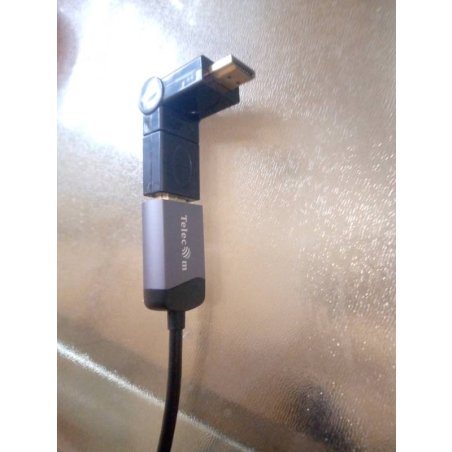 Кабель-адаптер USB3.1 Type-Cm --> HDMI A(m) 4K@60Hz, 1.8m, Telecom TCC008T-1.8M