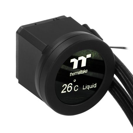 Система водяного охлаждения Thermaltake TH420 V2 Ultra ARGb Soc-AM5/AM4/1151/1200/1700 черный 4-pin 34.7dB Al+Cu LCD Ret (CL-W386-PL14SW-A)