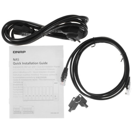 Сетевое хранилище без дисков SMB QNAP TS-673A-8G NAS, 6 trays 3,5"/2,5", 2x2,5 GbE BASE-T, 2 x M.2 NVMe 2280 slots, quad-core AMD Ryzen V1500B 2,2 GHz, 8 Gb SO-DIMM DDR4 (1 x 8 Gb) up to 64Gb (2x32 Gb)