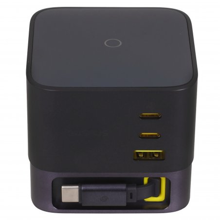 Сетевое зарядное устройство Baseus EnerCore CJ11 Fast Charger with Retractable Cable 3C 67W EU Cosmic Black, E0121E00