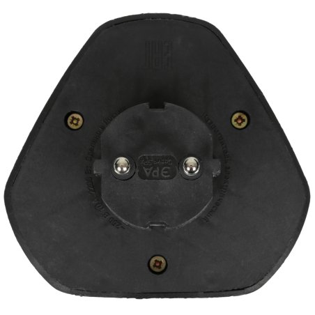 Разветвитель электрический SPx-3-B на 3 розетки без заземл. 10А черный Эра Б0059721