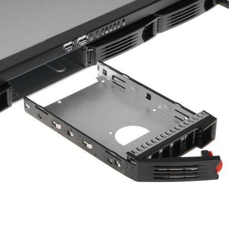 Серверный корпус ExeGate Pro 1U660-HS04 (RM 19", высота 1U, глубина 660, БП 300ADS, 4xHotSwap, USB)