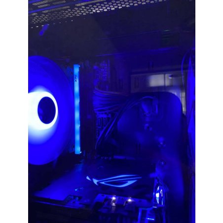 Оперативная память XPG Spectrix D35G RGb, DDR4, 16Gb (1x16Gb), 3200MHz, CL16, DIMM, с радиатором, RGb, черный