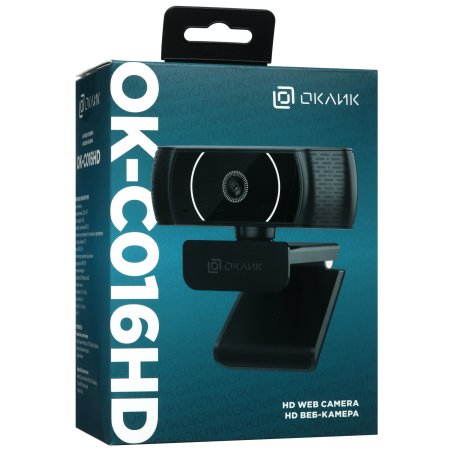 Веб-камера Оклик OK-C016HD черный 1Mpix (1280x720) USB2.0 с микрофоном