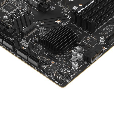 Материнская плата MSI PRO B760M-A WIFI DDR4, LGA 1700, Intel B760, 4xDDR4, 4xSATA, 2xM.2, 1xPCI-E 4.0 x16, 1xPCI-E 4.0 x4, 1xPCI-E x1, 2xHDMI, 2xDP, 1x 2.5Gb LAN, 2xUSB-A 2.0, 2xUSB-A 3.2 Gen 1, 2xUSB-A 3.2 Gen 2, 3x3.5 мм, 7.1, Micro-ATX