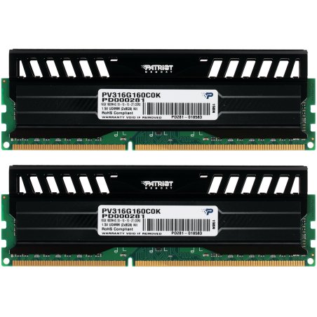 Оперативная память Patriot Viper 3, DDR3, 16Gb (2x8 GB), 1600 MHz, CL10, DIMM, радиатор, черный