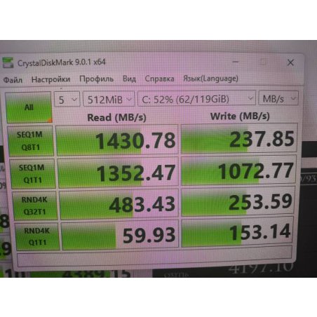 Накопитель SSD KingSpec NX-512, 512Gb, PCIe 3.0 x4, M.2 2280, NVMe, R/W 3400/3100