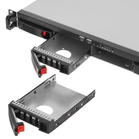 Серверный корпус ExeGate Pro 1U660-HS04 (RM 19", высота 1U, глубина 660, БП 350ADS, 4xHotSwap, USB)