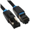 Патч-корд Vention прямой SFTP cat.8 RJ45 - 1м. черный Тканевая оплетка