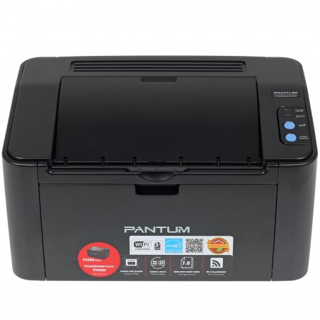Принтер лазерный Pantum P2500NW, A4, ч/б, печ. до 22 стр/мин., 1200 x 1200 dpi, USB, RJ-45, Wi-Fi, Air Print