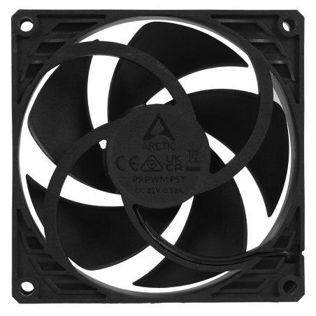 Вентилятор для процессора Arctic P9 PWM PST черный, 92 мм, 3000 об/мин, 4 pin