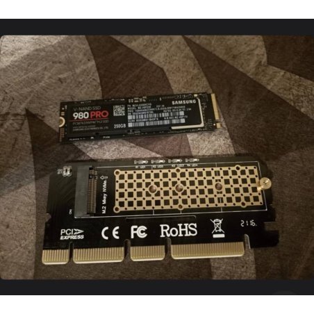 Переходник ORIENT C299E PCI-E 16x->M.2 M-key NVMe SSD, тип 2230/2242/2260/2280 (30899)