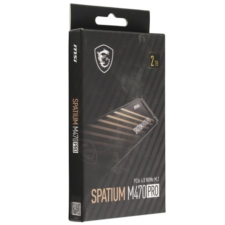 Накопитель SSD MSI M.2 2280 1Tb SPATIUM M470 PRO Client SSD S78-440L0J0-P83, PCIe Gen4x4 with NVMe