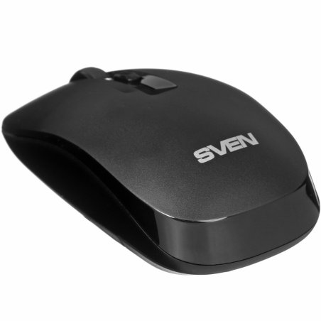 Мышь беспроводная SVEN RX-260W черный, 1600 dpi, радиоканал, USB, кнопки - 4
