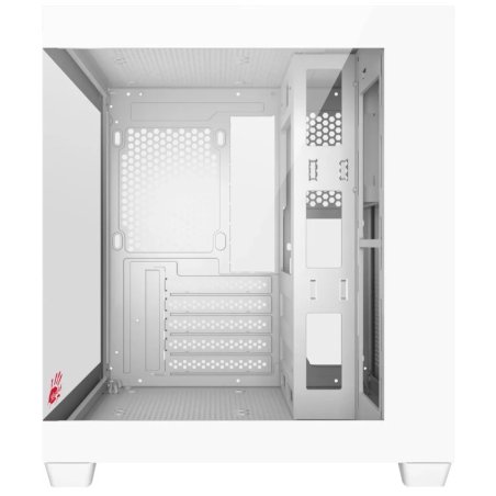 Компьютерный корпус Bloody CC-121 белый без БП mATX 7x120мм 1xUSB2.0 1xUSB3.0 audio