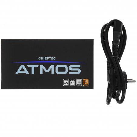 Блок питания Chieftec Atmos CPX-850FC, 850Вт, 80 PLUS Gold, 135мм, модульный, черный