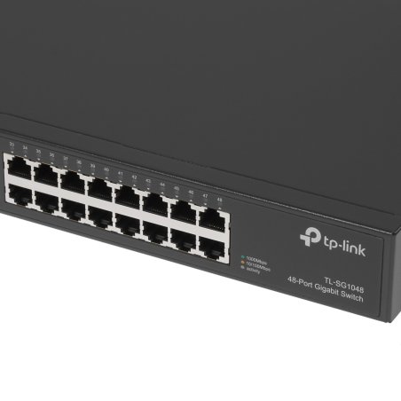 Сетевой коммутатор TP-Link SMB TL-SG1048 Коммутатор 48-port Gigabit Switch, 1U 19-inch rack-mountable steel case