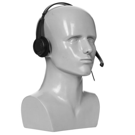 Наушники с микрофоном Оклик HS-M600 черный 1.8м накладные оголовье (1900372)