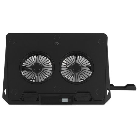 Подставка для ноутбука Digma D-NCP170-2x110RGb 18" 400x288x45мм 52дБ 2xUSB 2x 110ммFAN 1250г Fan-control металл/пластик черный