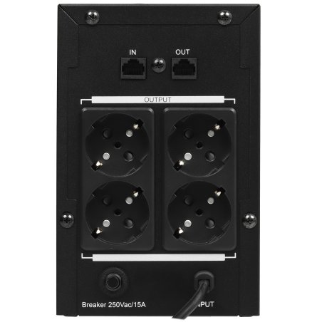 Источник бесперебойного питания ExeGate SpecialPro UNB-2000.LED.AVR.EURO.RJ 2000VA/1200W, LED, AVR, 4 евророзетки, RJ45/11, черный