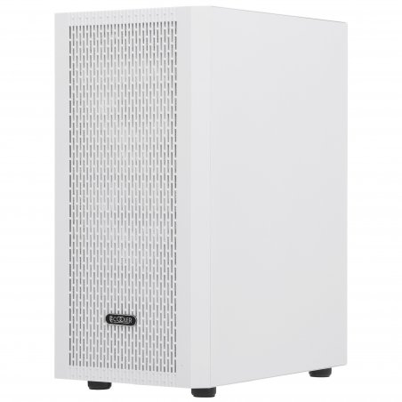 Компьютерный корпус без блока питания PCCOOLER MA100 MESH WH, Mesh Mid Tower, White, TG, 0.4 SPCC, 3x120мм ARGb ATX, mATX, mITX 160/310/180мм 2x2.5", 2x3.5", 7xPCI 1xUSB-A 3.0, 2xUSB-A 2.0 360x200x446mm