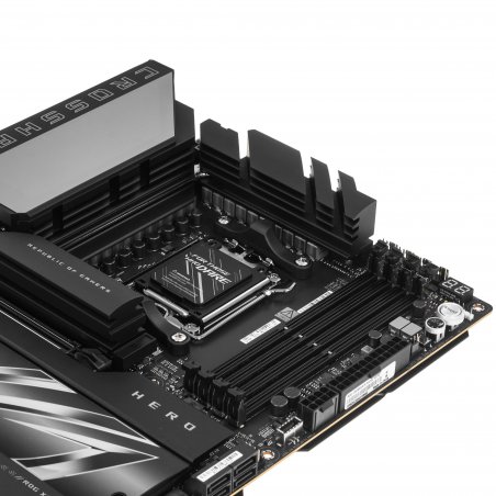 Материнская плата ASUS ROG CROSSHAIR X870E HERO, AM5, AMD X870E, 4xDDR5, 4xSATA, 5xM.2, 1xPCIe 5.0 x16, HDMI, USB Type-C, 2x5Gb LAN, Wi-Fi 7, Bluetooth, 2x3.5 мм, 7.1, ATX
