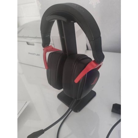 Гарнитура ASUS ROG Delta S Core чёрный-красный, проводная, 3.5 мм, съёмный микрофон, совместимость с PlayStation, Xbox