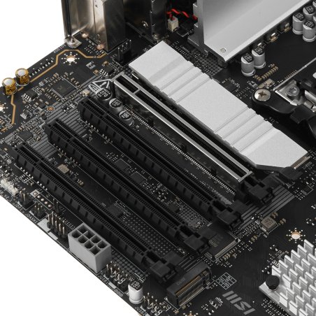 Материнская плата MSI PRO B850M-P WIFI, AM5, AMD B850, 4xDDR5, 4xSATA, 3xM.2, 1xPCIe 5.0 x16, 1xPCIe 4.0 x4, 2xPCIe 3.0 x1, 1xHDMI, 2xUSB-C 10Gbps, 1xUSB-A 5Gbps, 1xUSB-A 10Gbps, 4xUSB-A 2.0, 2x3.5 мм, S/PDIF, 1x5Gb LAN, Wi-Fi 7, Bluetooth 5.4, 7.1, mATX